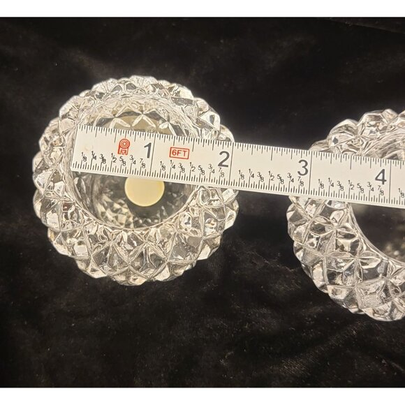 Vintage PartyLite Rockport Crystal Votive Candle Holders, set of 2 - Picture 4 of 16
